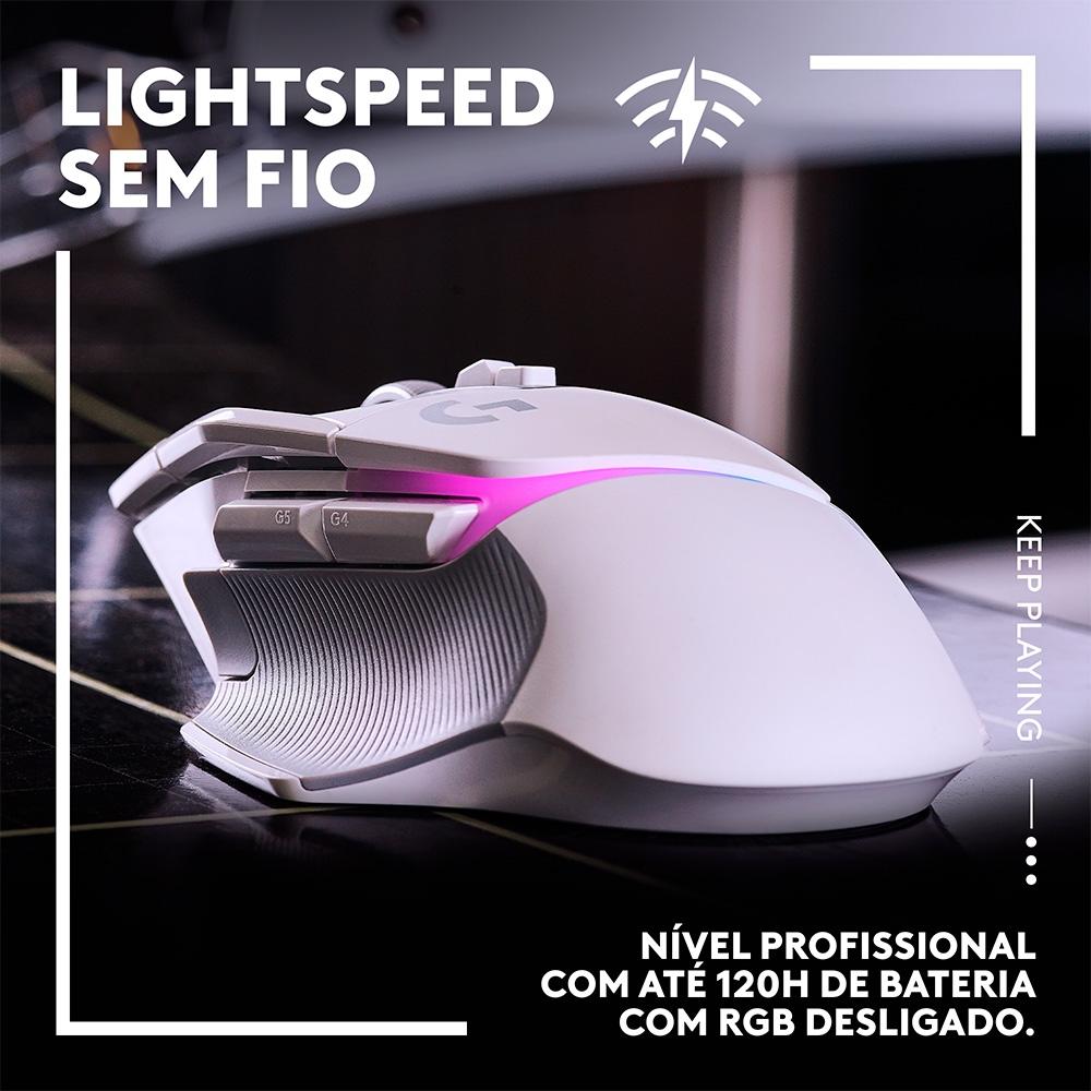 Mouse Gamer sem Fio Logitech G502 x Plus Ligthspeed, RGB LightSync, Hero 25K, Pc,mac'os, Windows