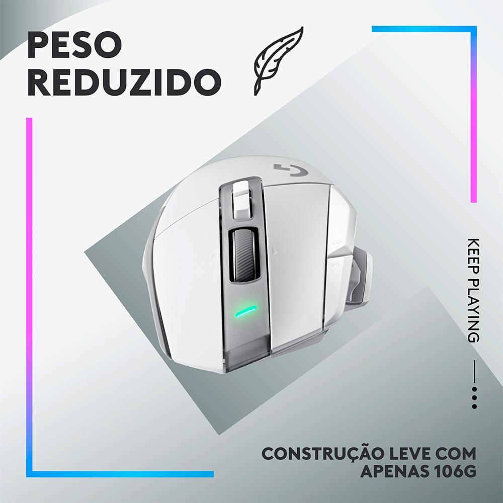 Mouse Gamer sem Fio Logitech G502 x Plus Ligthspeed, RGB LightSync, Hero 25K, Pc,mac'os, Windows