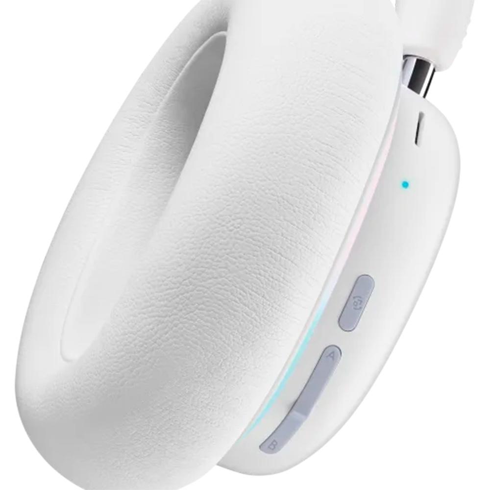 Headset Gamer sem Fio Logitech G735, Ligthspeed com RGB, Bluetooth, Pc,android e iOS- Branco