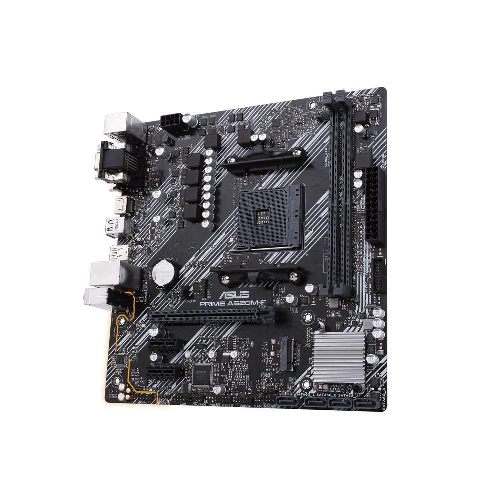 Placa Mãe ASUS A520M-E AM4 DDR4 HDMI, VGA, DVI, M.2 - 90MB1510-C1BAY0