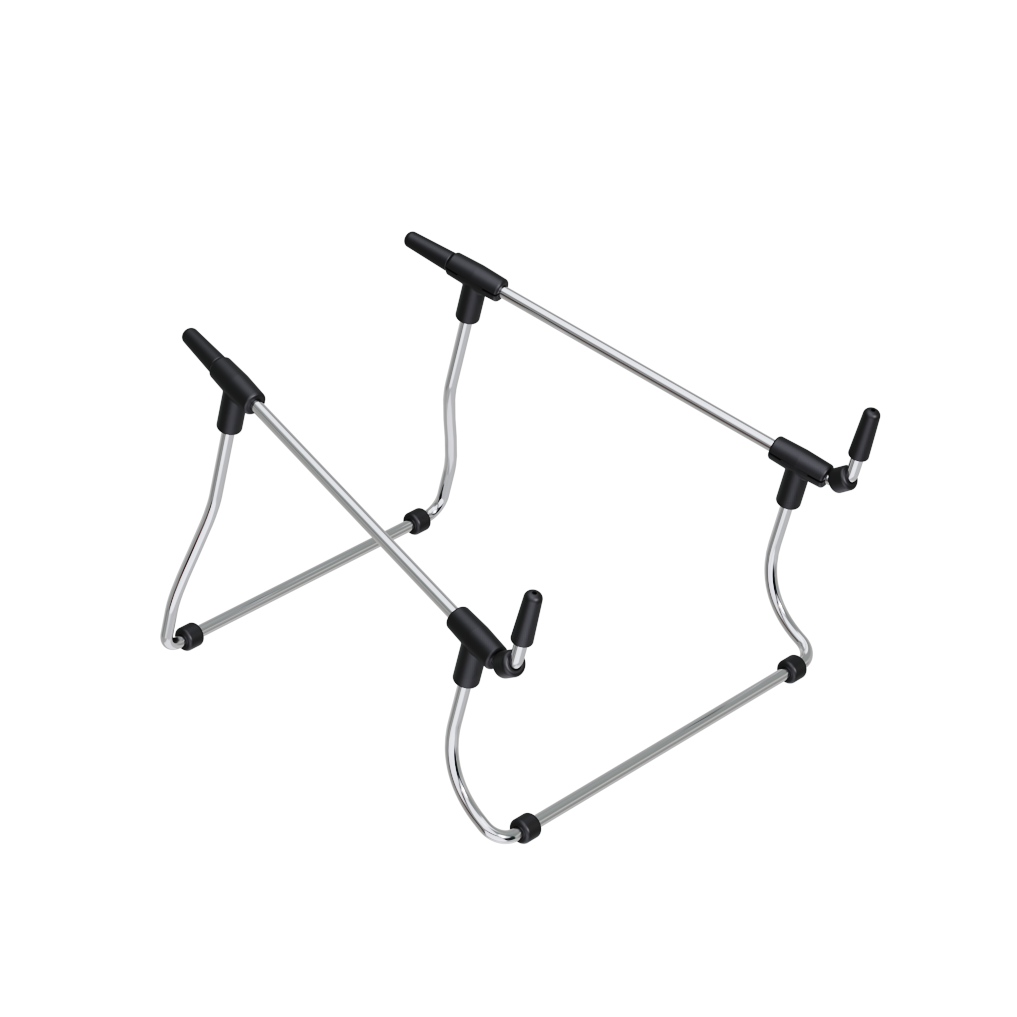 Suporte para Notebook Steel, com Regulagem de Altura, Certificado NR17, Cromo- Reliza