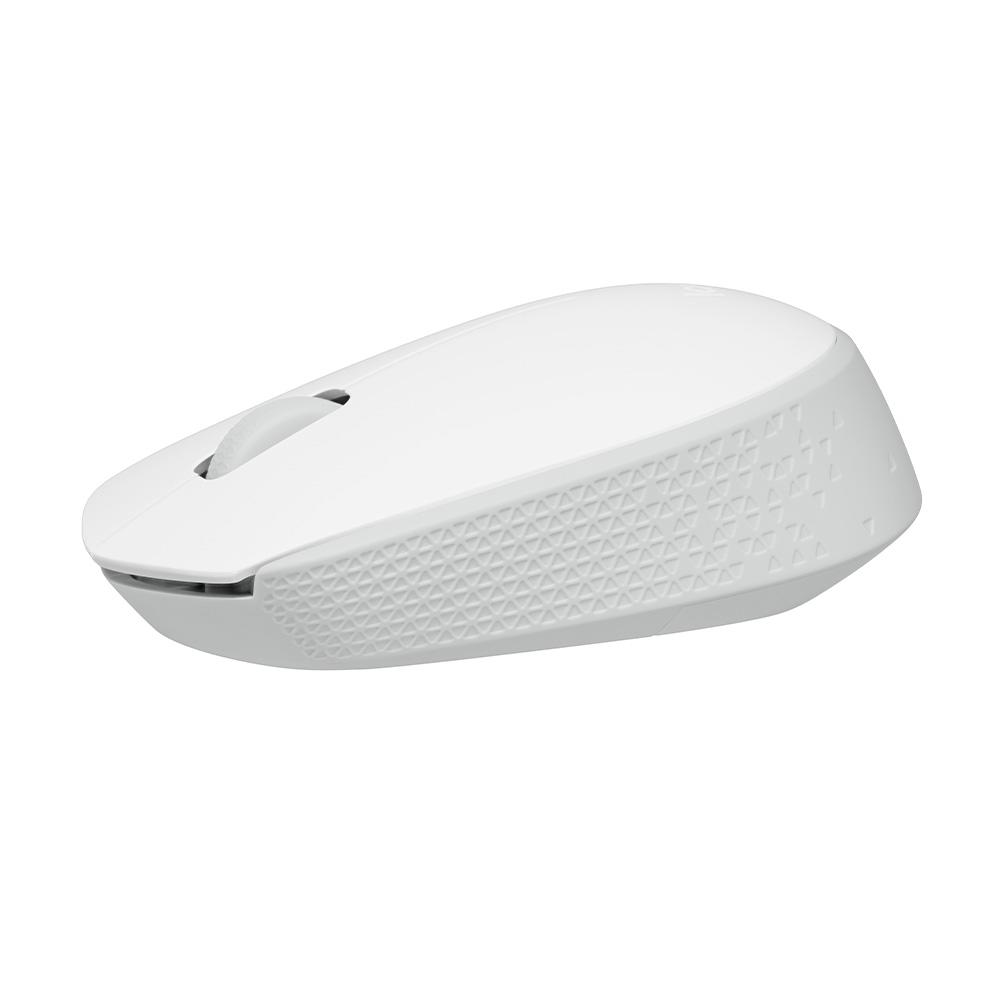 Mouse sem Fio Logitech M170 Branco, com Design Ambidestro Compacto, Conexão USB, Pilha Inclusa