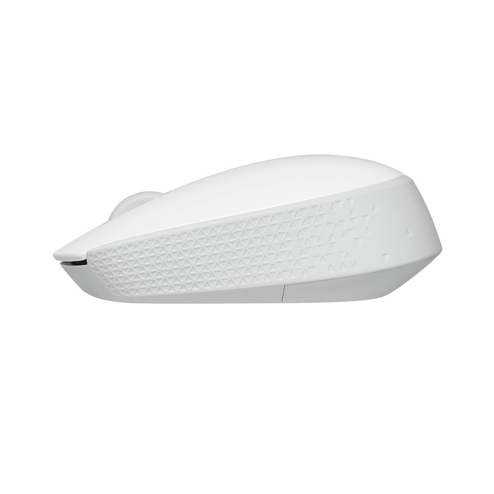 Mouse sem Fio Logitech M170 Branco, com Design Ambidestro Compacto, Conexão USB, Pilha Inclusa