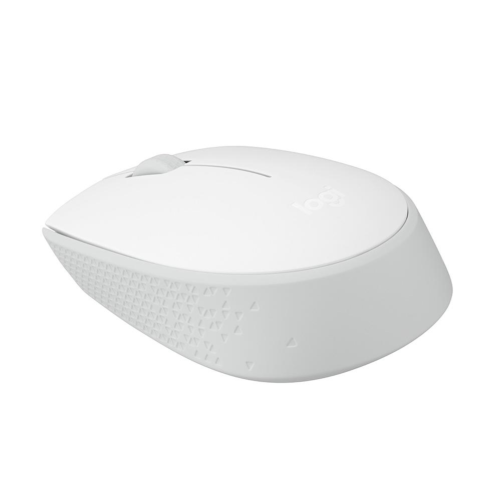 Mouse sem Fio Logitech M170 Branco, com Design Ambidestro Compacto, Conexão USB, Pilha Inclusa