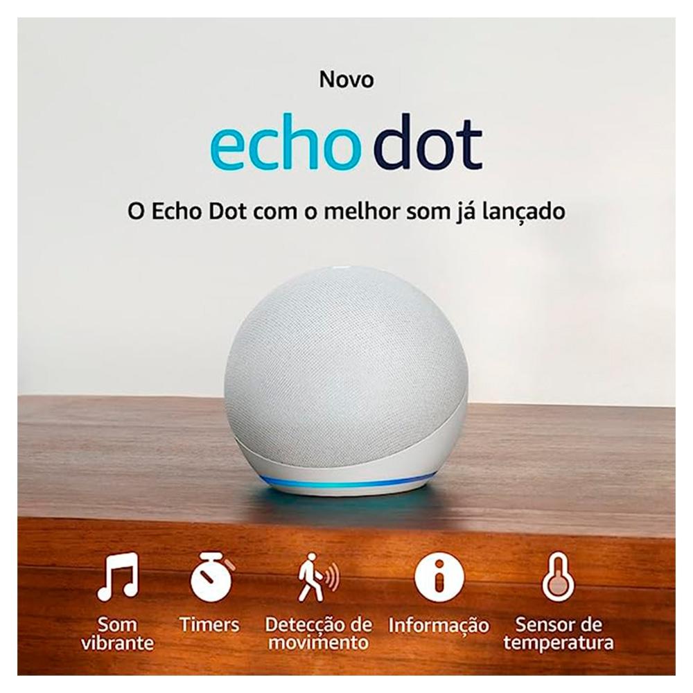 Echo Dot (5ª Ger) Smart Speaker com Alexa - Branco