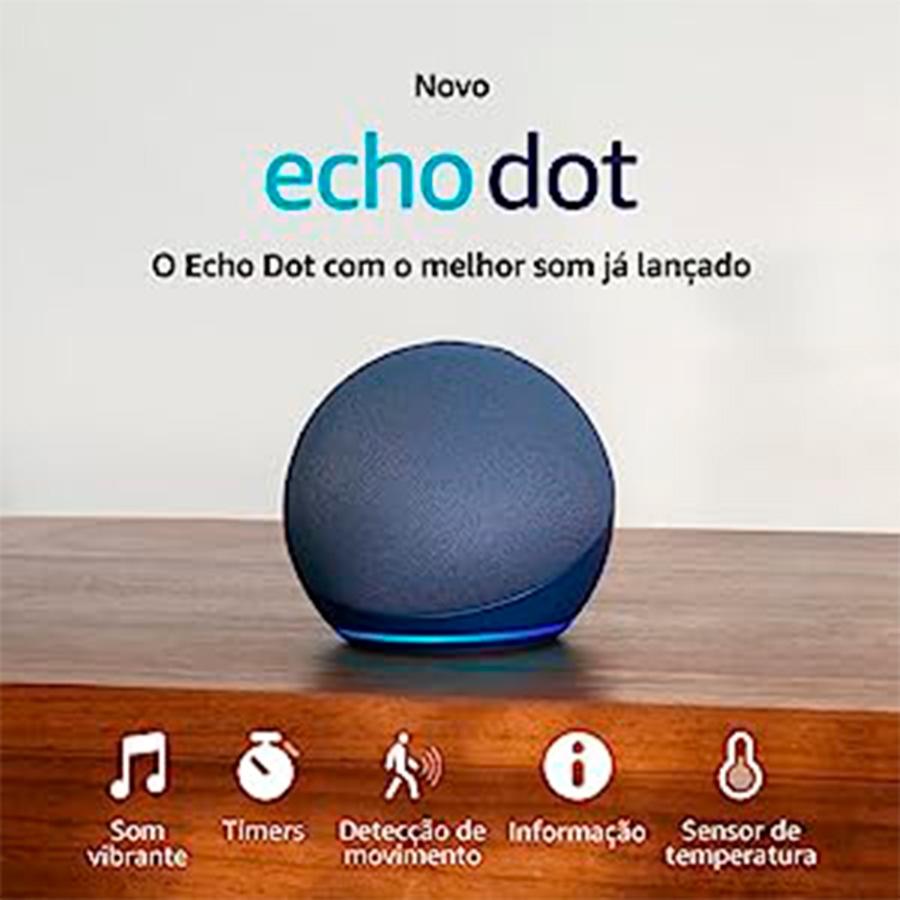 Echo Dot (5ª Ger) Smart Speaker com Alexa - Azul