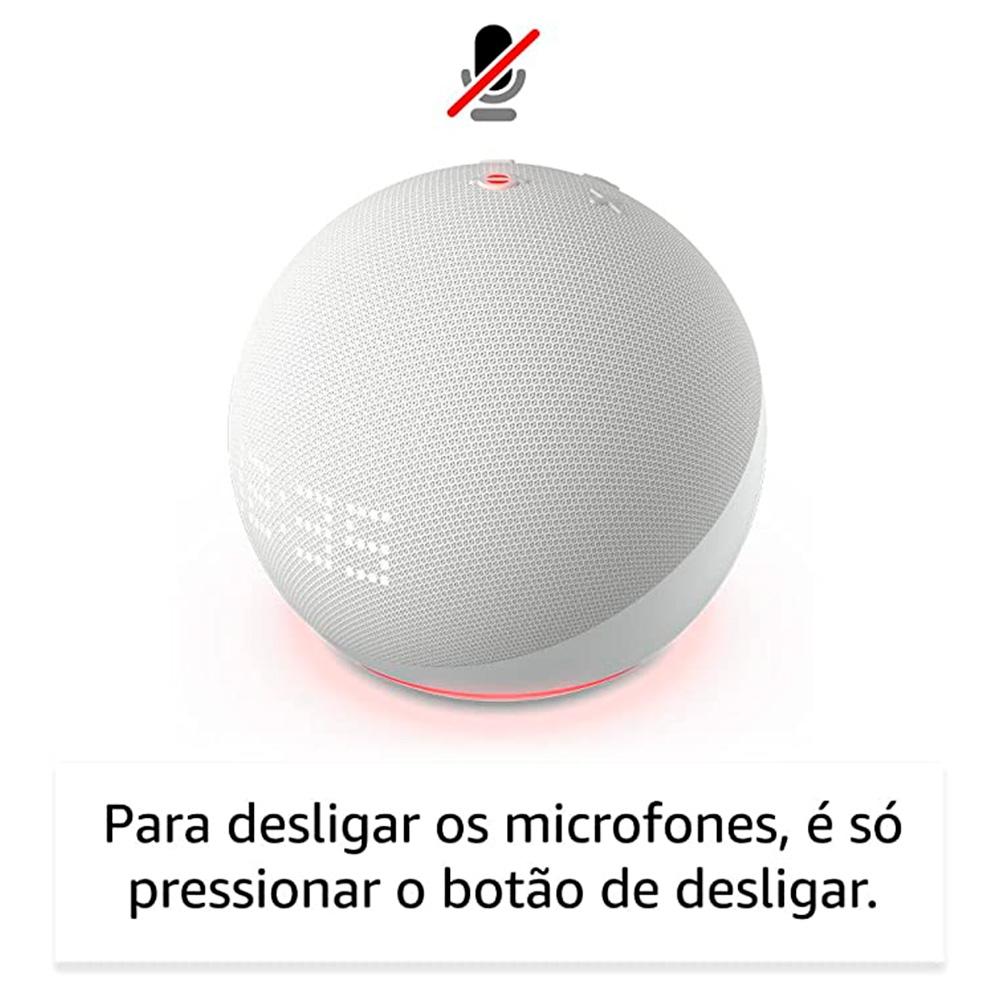 Echo Dot com Relógio e Alexa (5ª Geração) - Branco