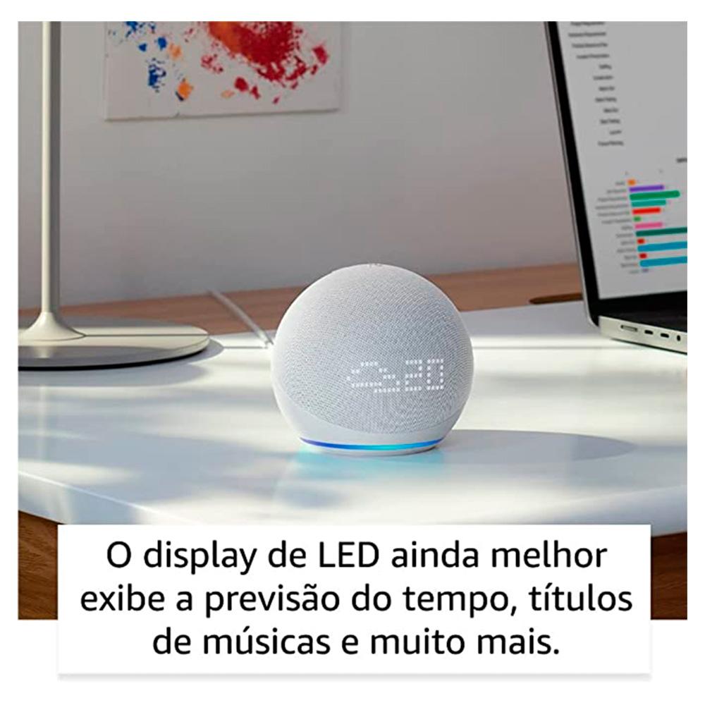 Echo Dot com Relógio e Alexa (5ª Geração) - Branco