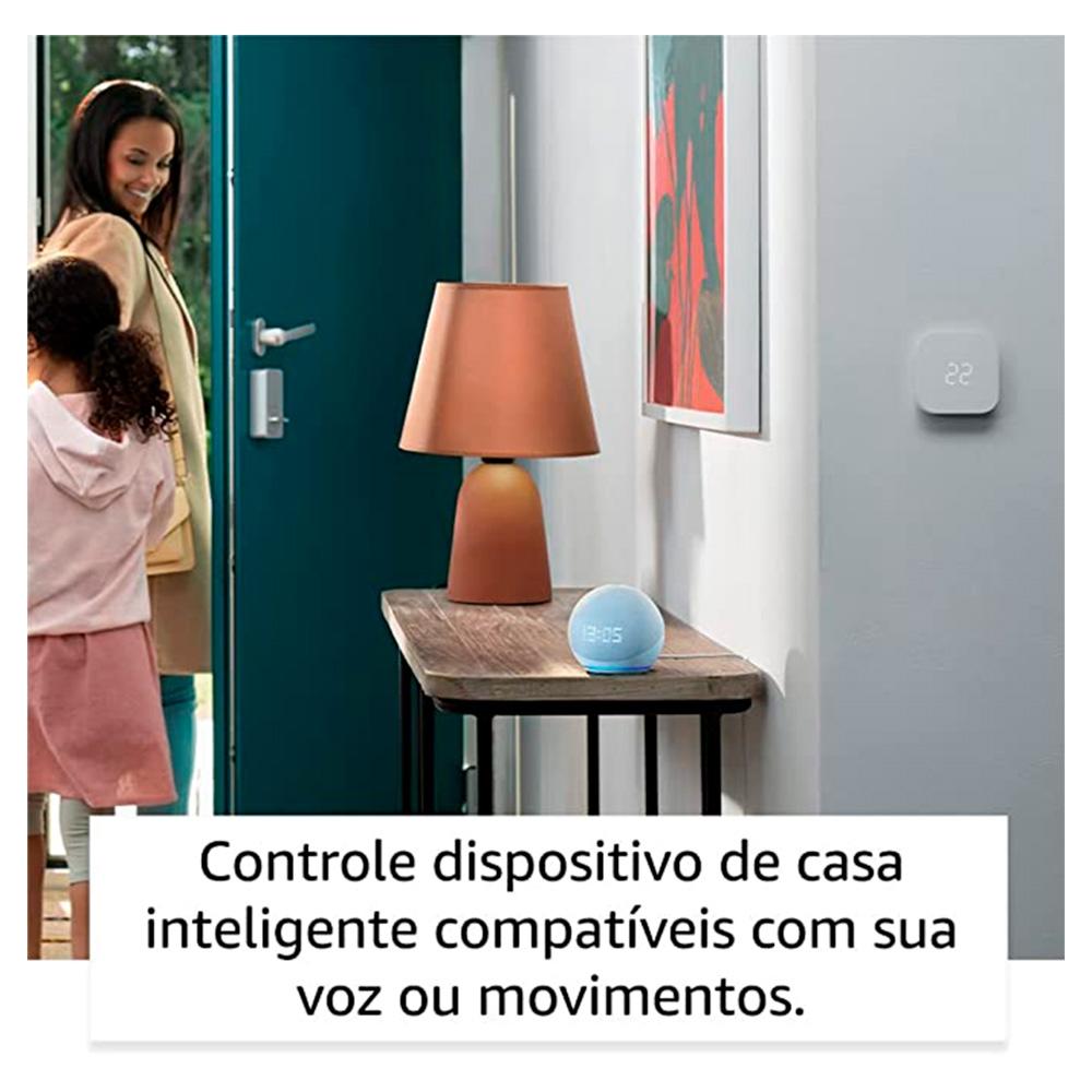 Echo Dot com Relógio e Alexa (5ª Geração) - Branco