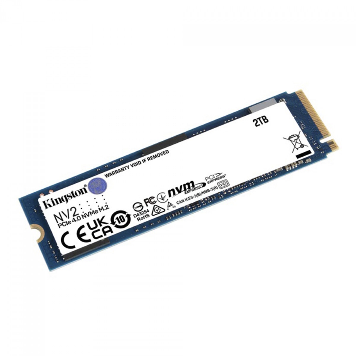 SSD M.2 NVMe 2TB PCIe NV2 Leitura 3500 MB/S Gravação 2800 MB/S - Kingston