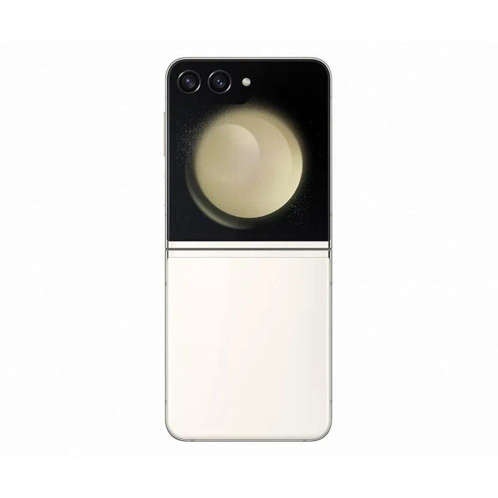 Smartphone Samsung Galaxy Z FLIP5 5G, 512GB, 8GB de RAM, Tela 6.7" (Interno) e 3.4" (Externo) -Creme