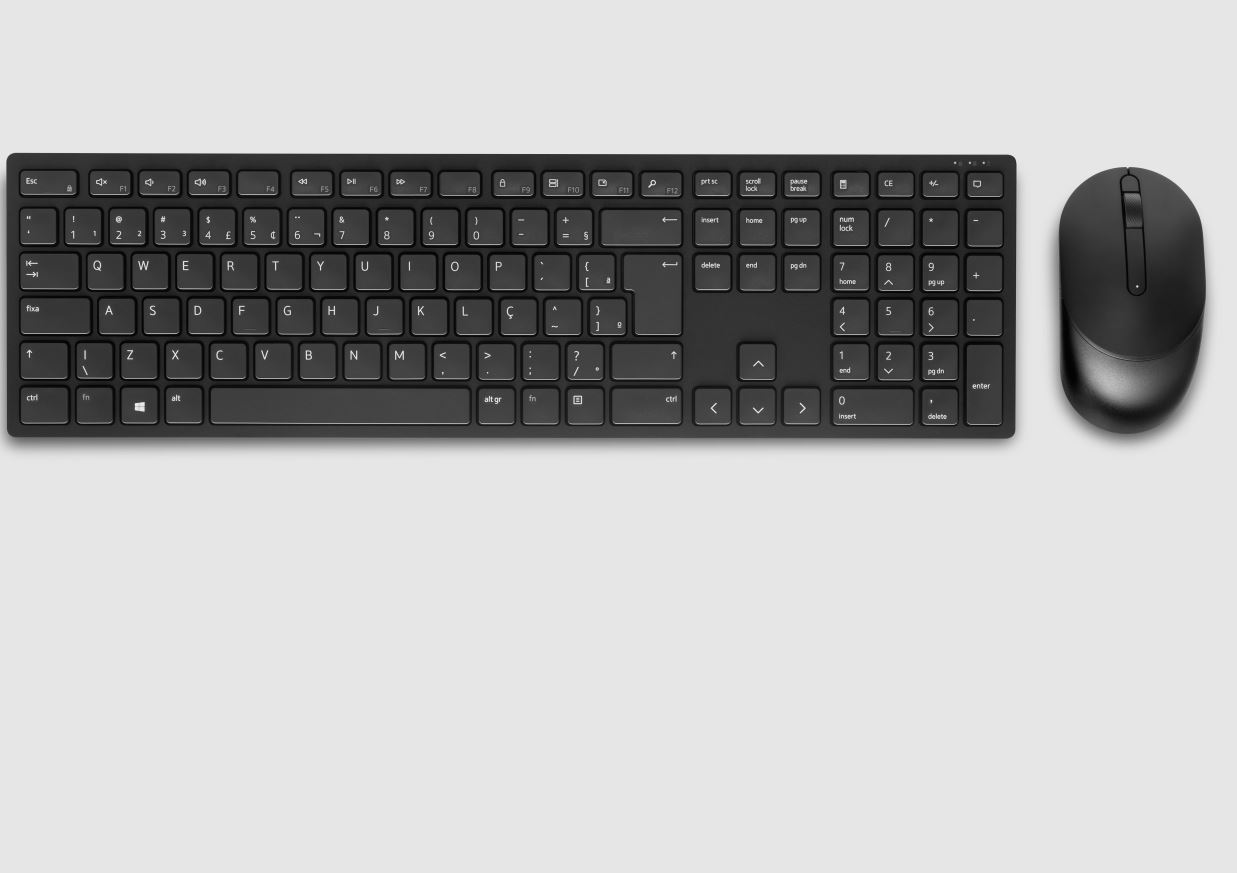 Teclado e Mouse sem Fio Dell KM5221W Preto