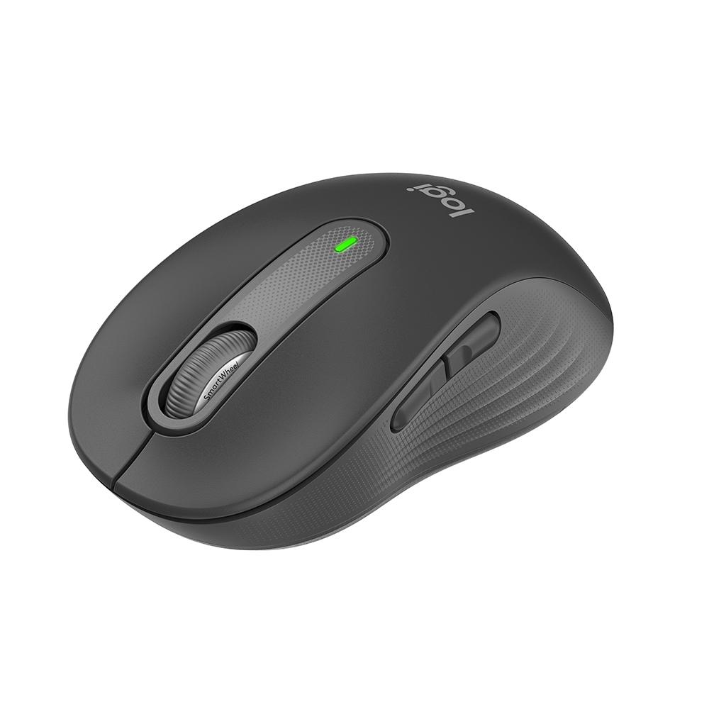 Mouse sem Fio Logitech Signature M650 L, Tam Padrão,silencioso, USB e Bluetooth - Grafite