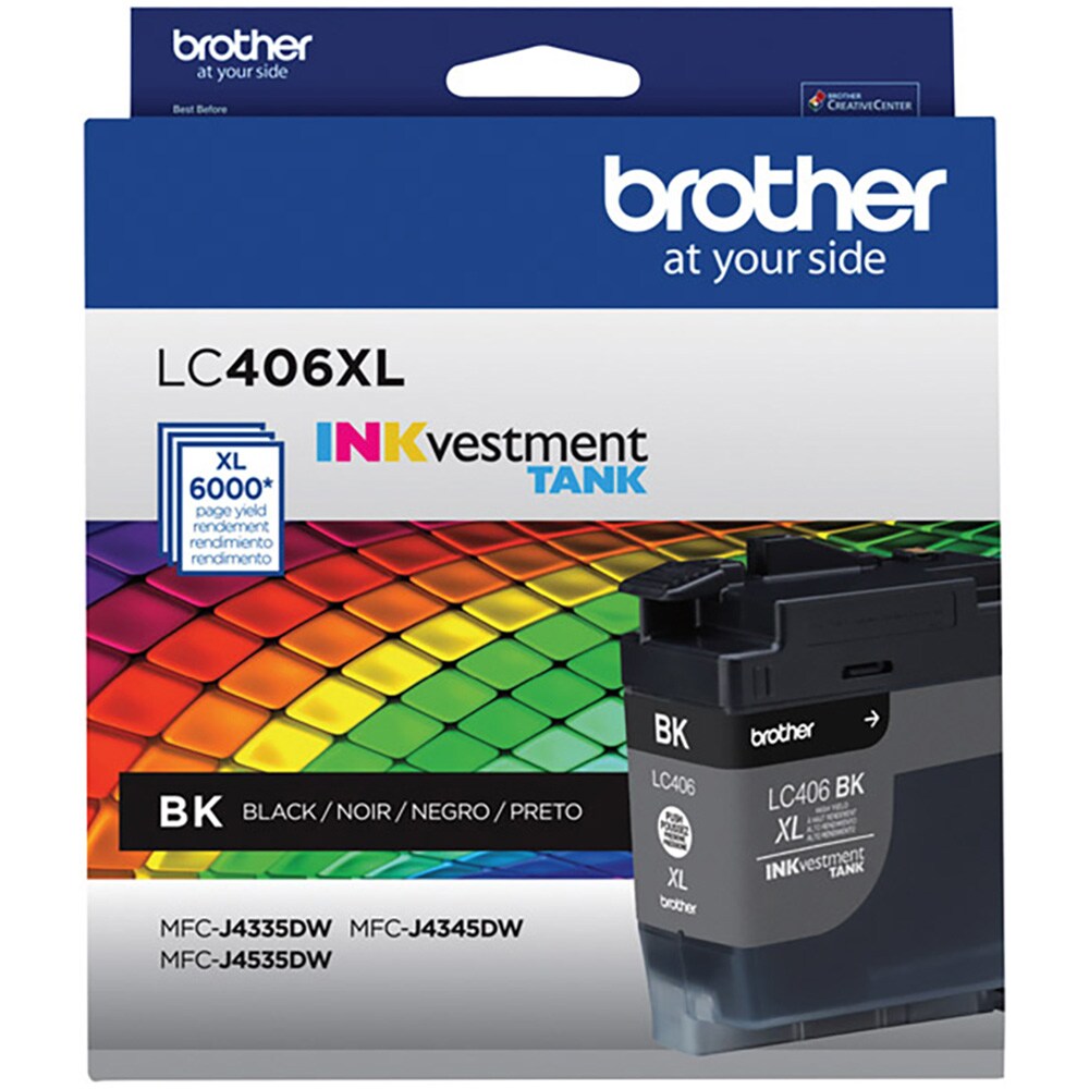 Cartucho de Tinta Brother LC406XLBKS - Preto