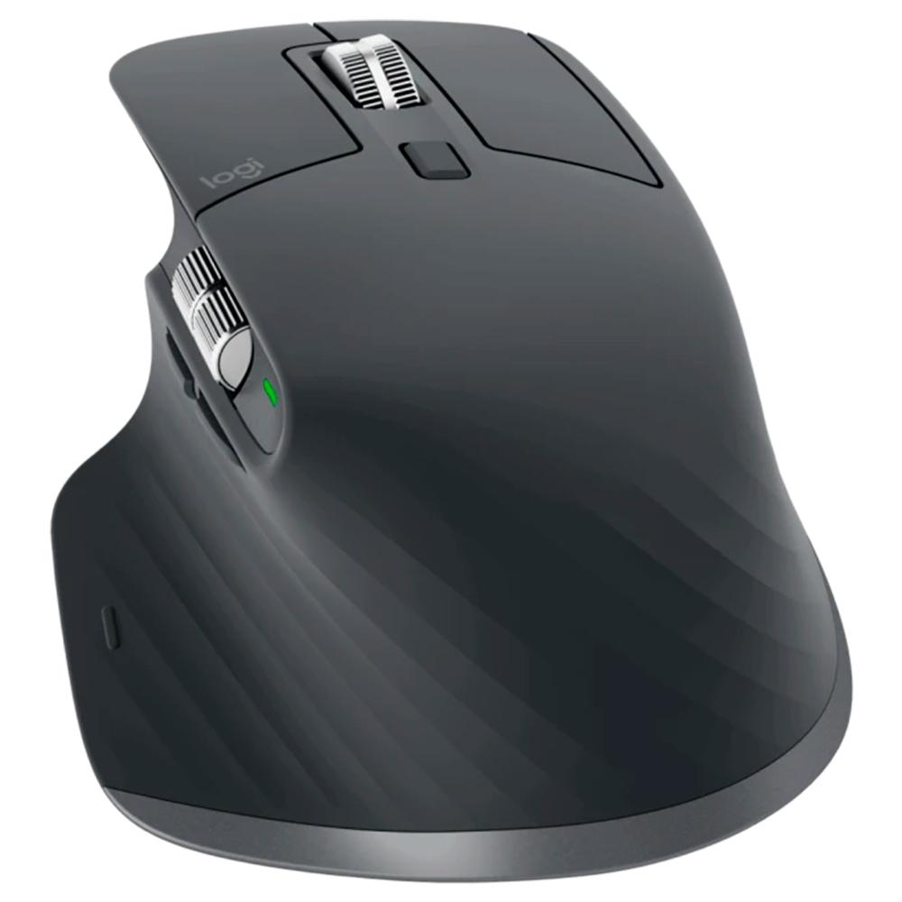 Mouse sem Fio Logitech Mx Master 3S, Silencioso, Bluetooth, USB, Grafite 910-006561