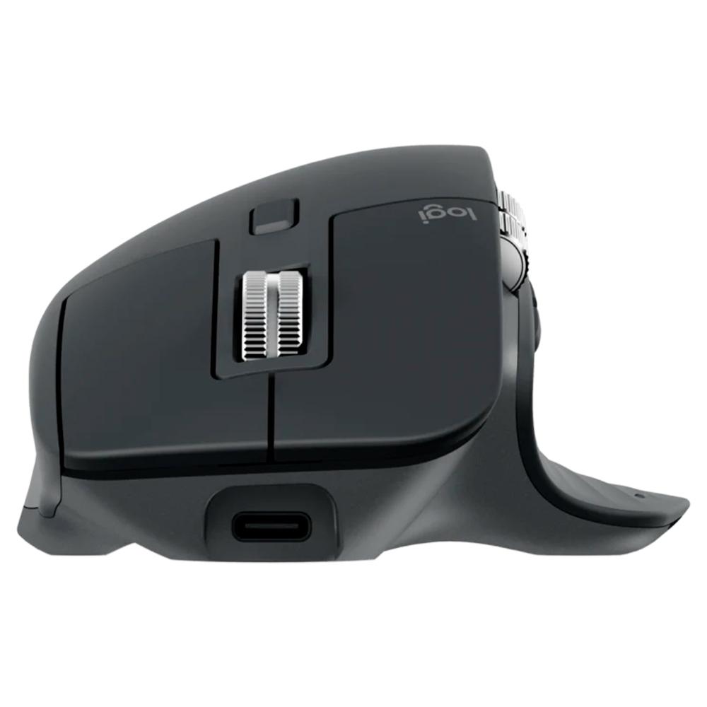 Mouse sem Fio Logitech Mx Master 3S, Silencioso, Bluetooth, USB, Grafite 910-006561