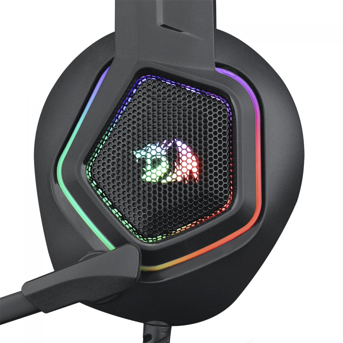 Headset Gamer Redragon Medea RGB 3.5mm Preto