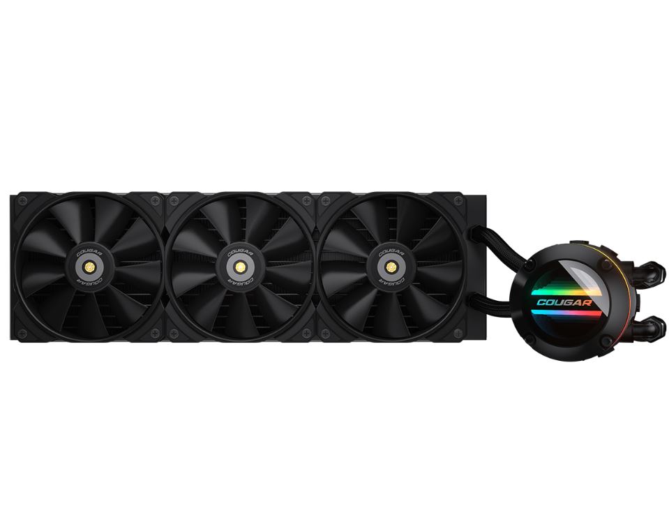 Water Cooler Cougar Poseidon GT 360, ARGB, 360mm, Intel/AMD - Preto