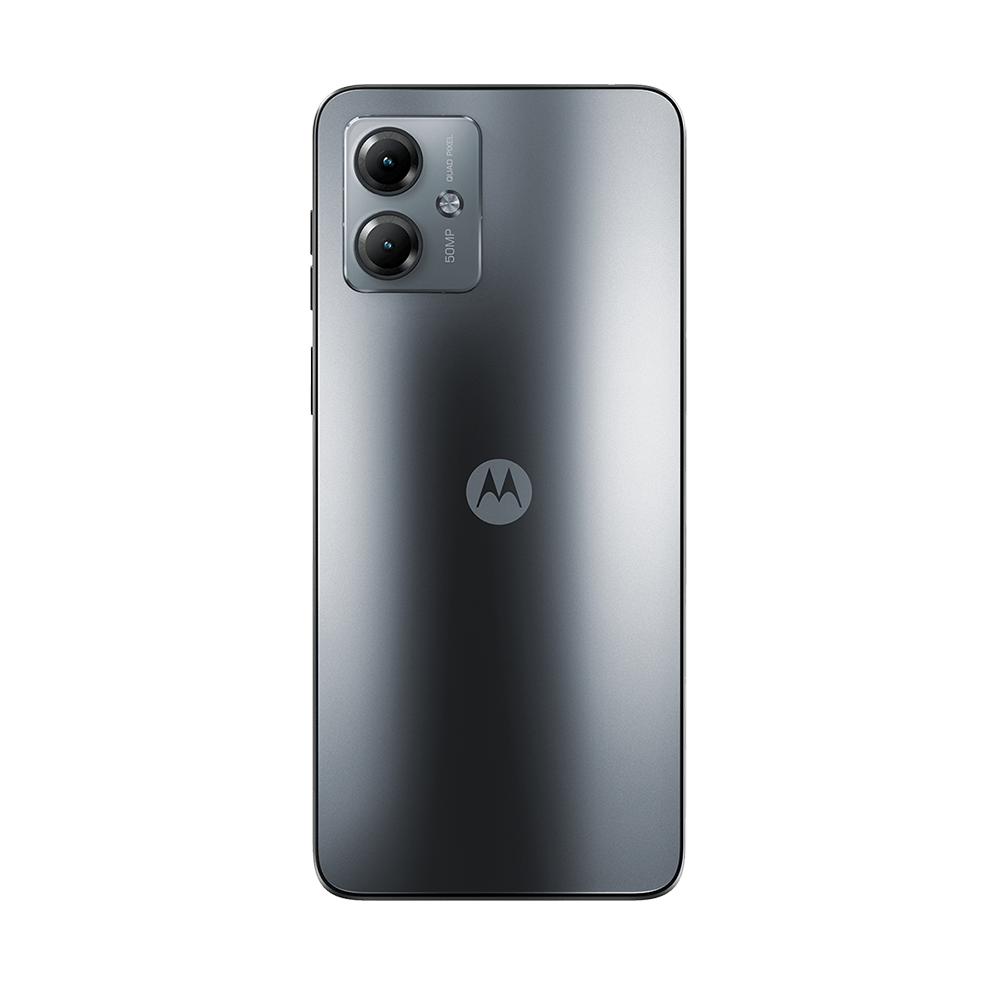 Smartphone Motorola Moto G14, 128GB, 4GB RAM, Câmera Dupla 50MP e Macro de 2MP, Tela de 6,5",GRAFITE