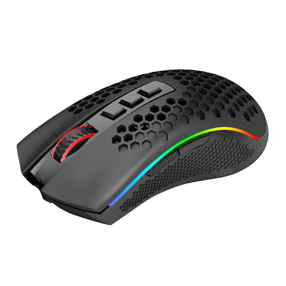 Mouse Gamer sem Fio Redragon Storm Pro RGB Preto