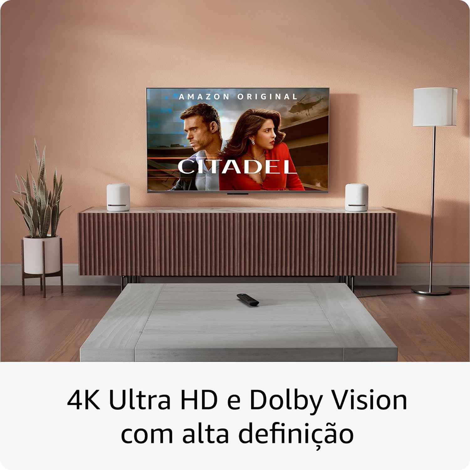 Fire TV Stick com Controle Remoto por Voz com Alexa (Inclui Comandos de TV) 4K - 2A Geração