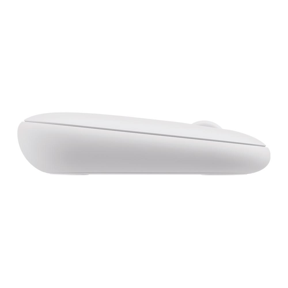 Mouse sem Fio Logitech Pebble 2 M350S, USB Logi Bolt ou Bluetooth, com Clique Silencioso, Branco
