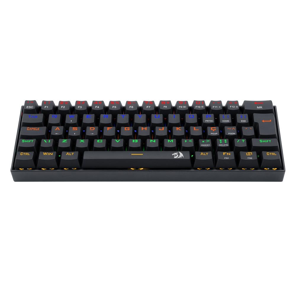 Teclado Gamer Mecânico Compacto Redragon Lakshmi Rainbow Switch Blue ABNT2
