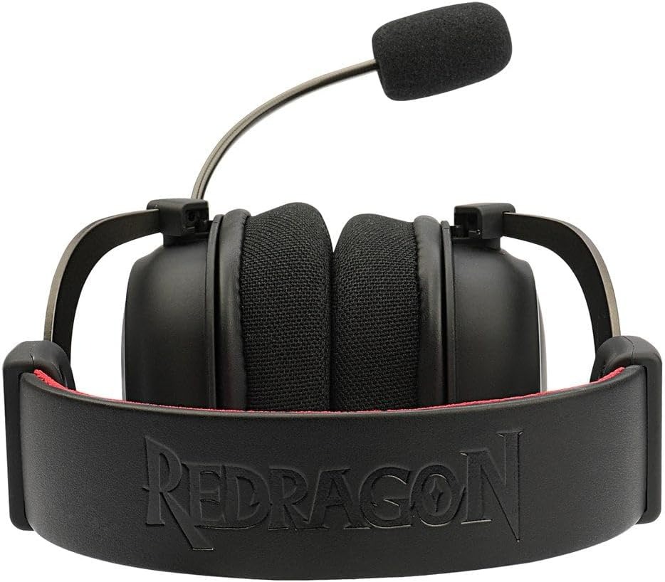 Headset Gamer Redragon Zeus x H510 RGB 7.1 Surround Preto/Vermelho
