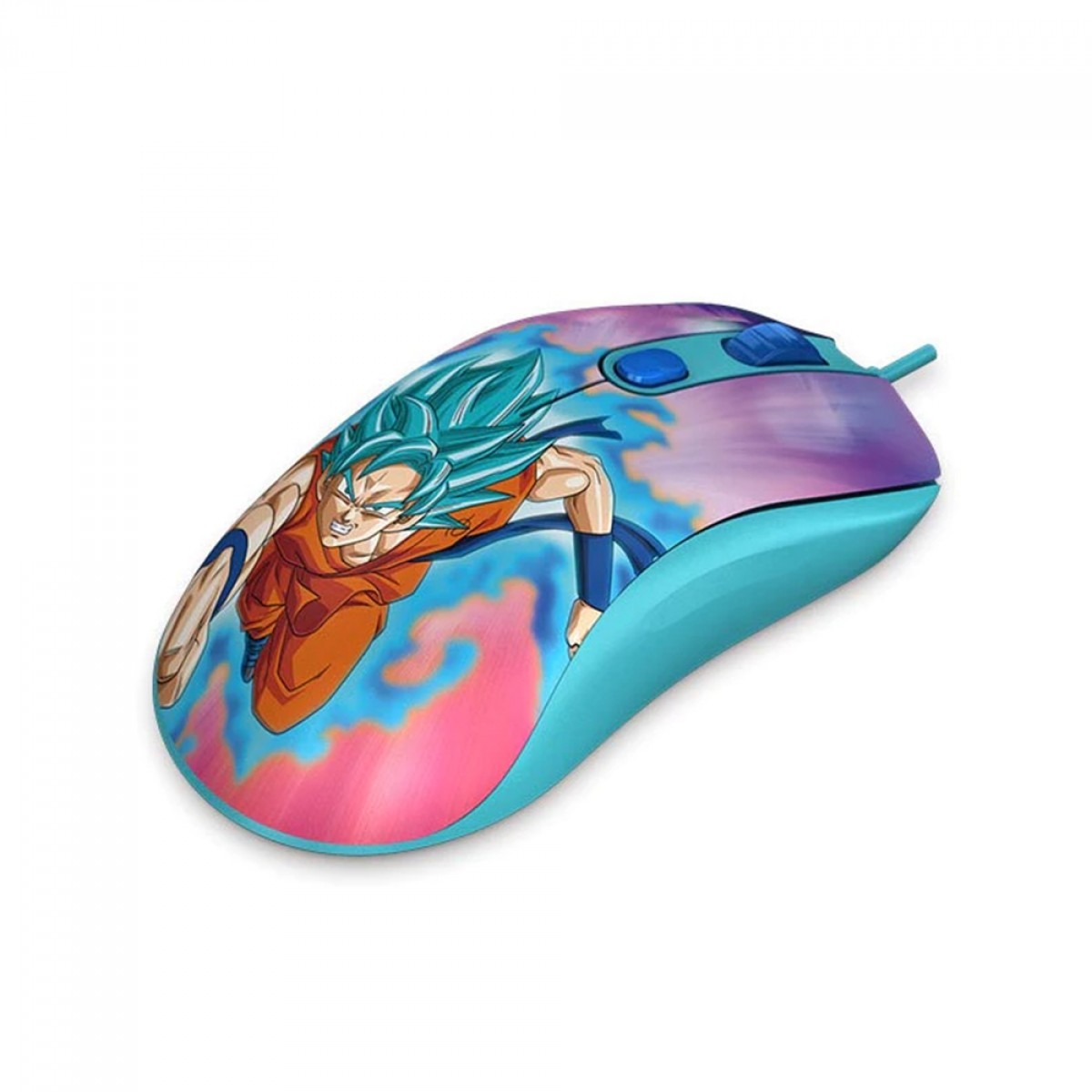 Mouse Gamer AKKO Dragon Ball Super Saiyan Blue 12400dpi 5 Botoes Programaveis