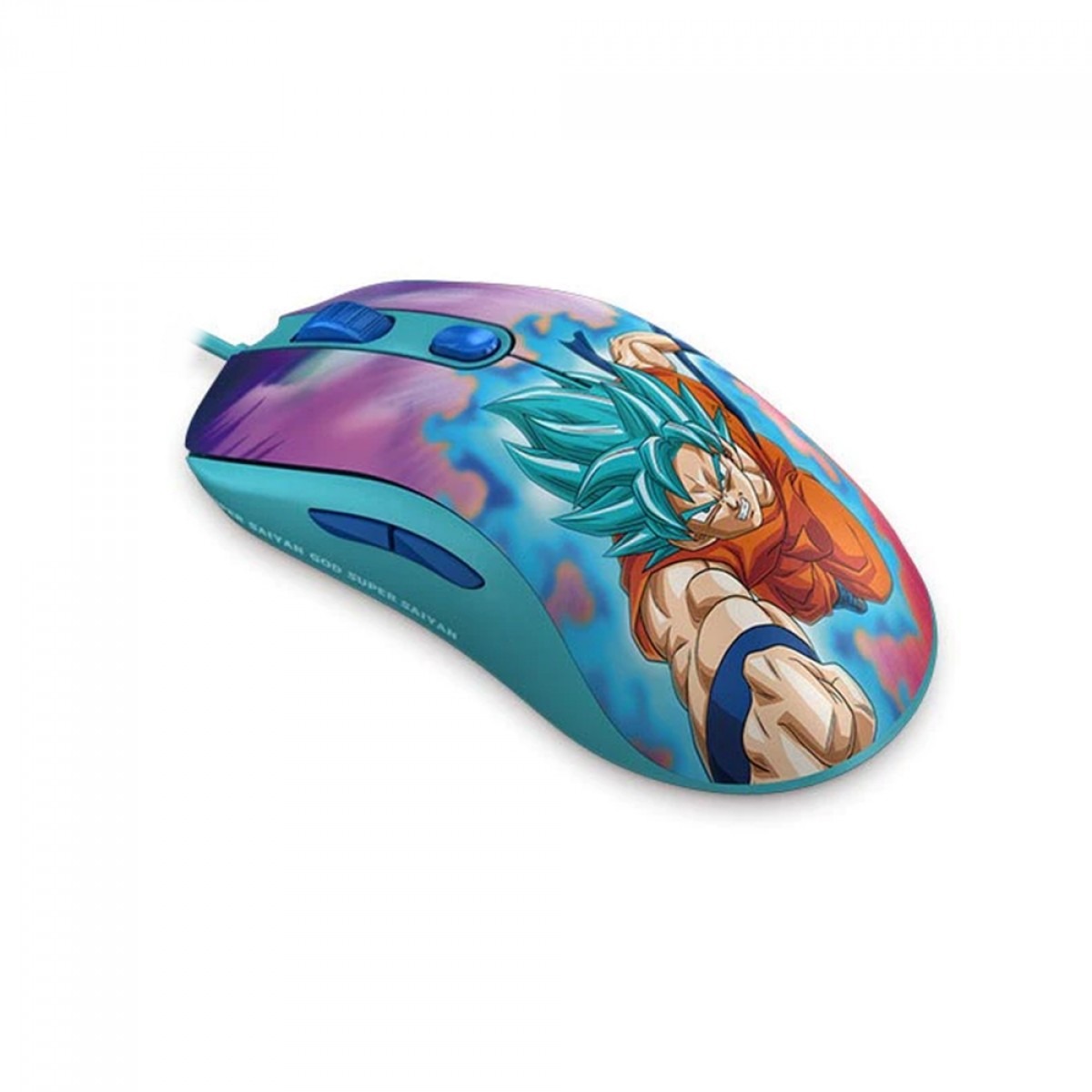 Mouse Gamer AKKO Dragon Ball Super Saiyan Blue 12400dpi 5 Botoes Programaveis