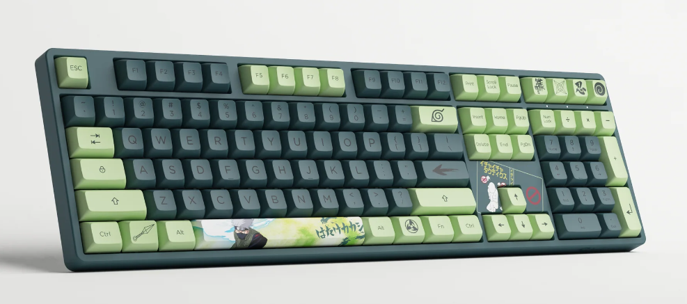 Teclado Gamer Mecânico AKKO Naruto Series Kakashi 5108S RGB Switch Lavender Purple ANSI Full Size