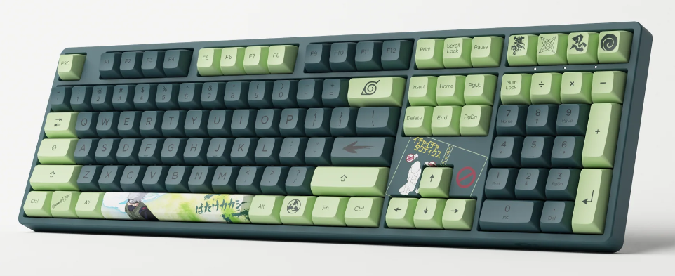 Teclado Gamer Mecânico AKKO Naruto Series Kakashi 5108S RGB Switch Lavender Purple ANSI Full Size