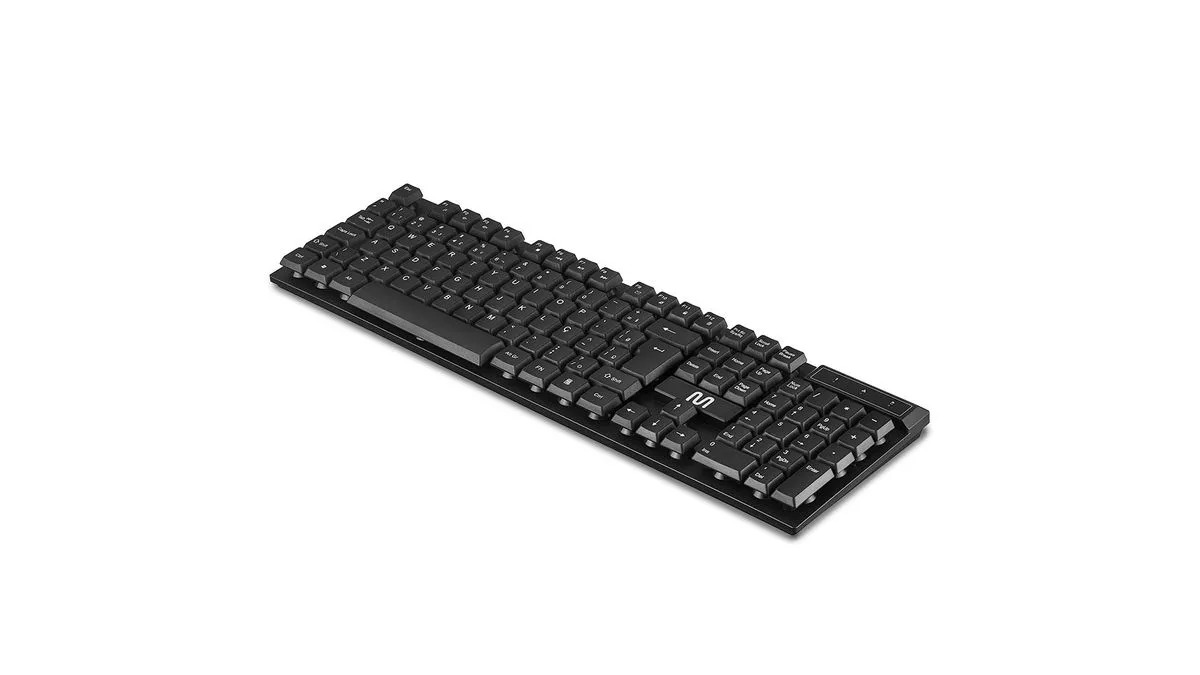 Teclado sem Fio Multilaser TS100, Slim, Conexão 2.4GHz, USB, 12 Teclas Multimídia, Preto, TC299