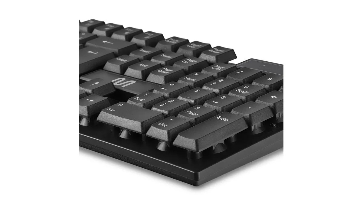 Teclado sem Fio Multilaser TS100, Slim, Conexão 2.4GHz, USB, 12 Teclas Multimídia, Preto, TC299