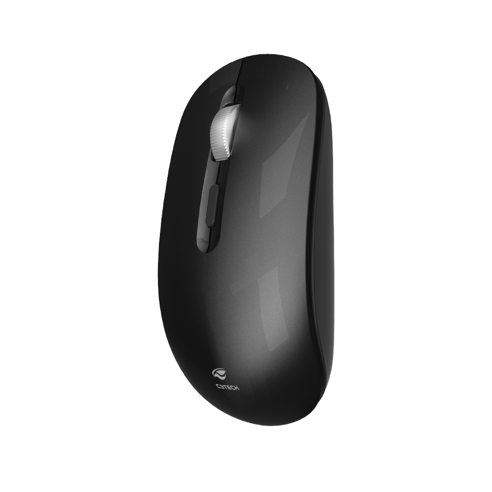 Mouse sem Fio Recarregável M-W80BK Preto C3Tech
