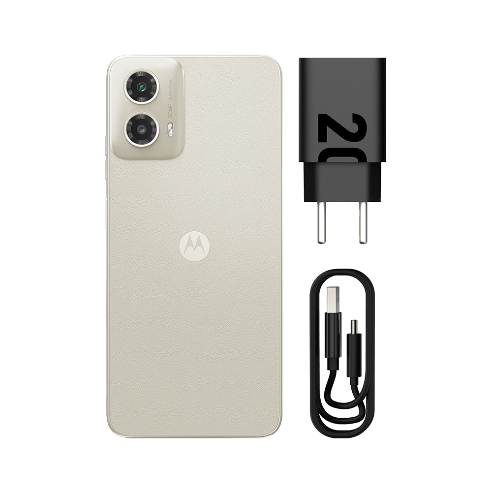 Smartphone Motorola Moto G34 5G, 256GB, 8GB RAM, Tela de 6,5", Vanilha