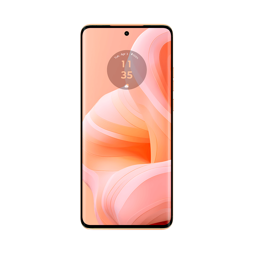 Smartphone Motorola Moto Edge 40 Neo 5G, 256GB, 8GB RAM, Tela de 6,55", Peach Fuzz - Vegan Leather