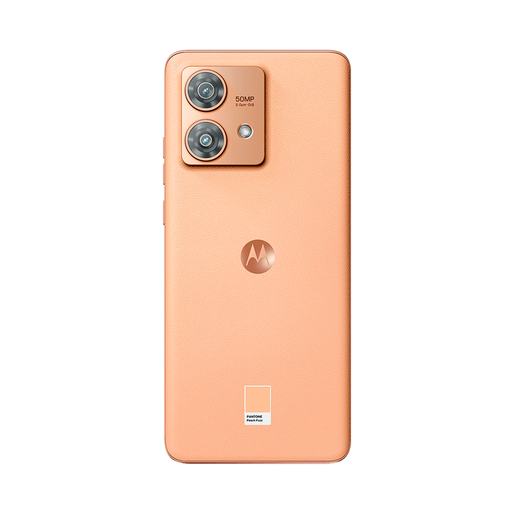 Smartphone Motorola Moto Edge 40 Neo 5G, 256GB, 8GB RAM, Tela de 6,55", Peach Fuzz - Vegan Leather