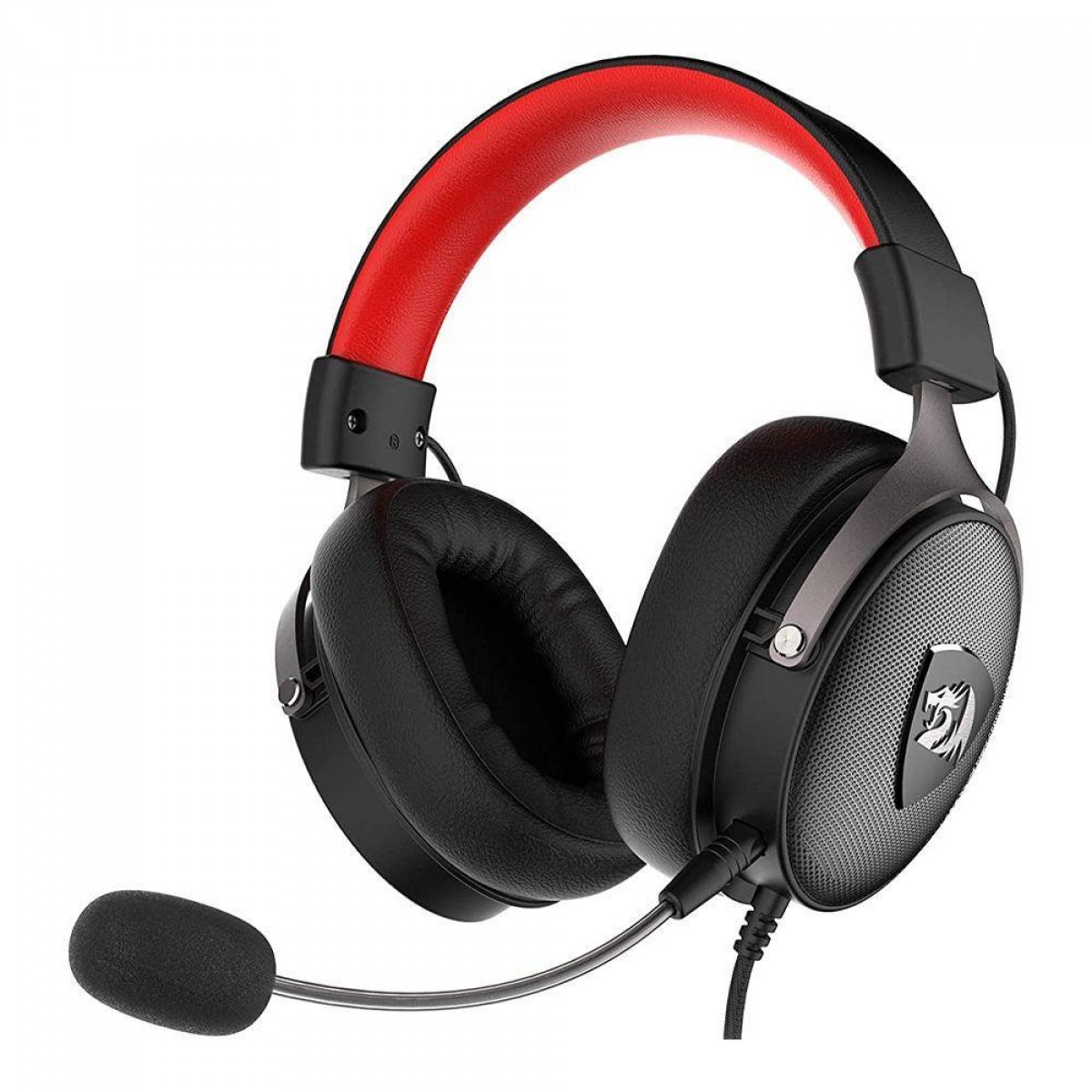 Headset Gamer Redragon Icon 7.1 Surround Drives 50mm USB/3.5MM Preto/Vermelho - H520