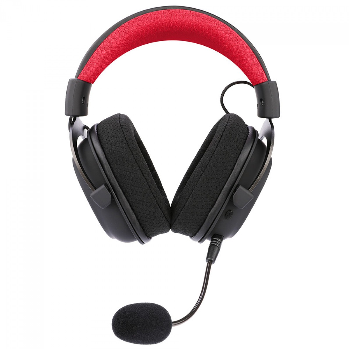 Headset Gamer sem Fio Redragon Zeus Pro 2.4GHZ/BLUETOOTH Surround 7.1 Mic Removivel Preto/Vermelho