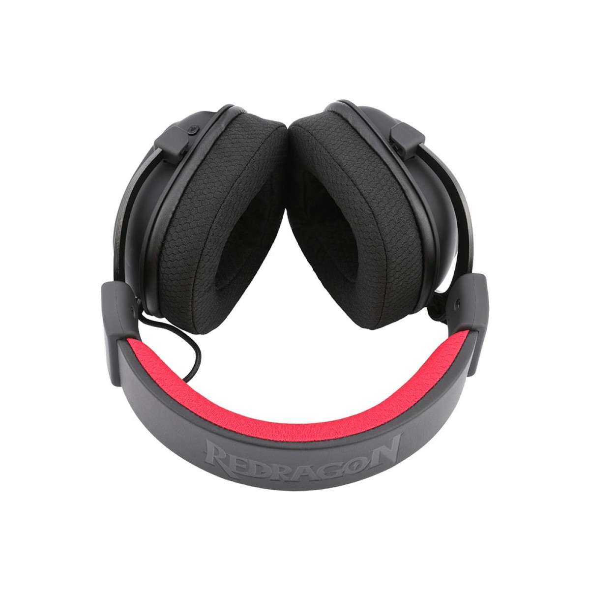 Headset Gamer sem Fio Redragon Zeus Pro 2.4GHZ/BLUETOOTH Surround 7.1 Mic Removivel Preto/Vermelho