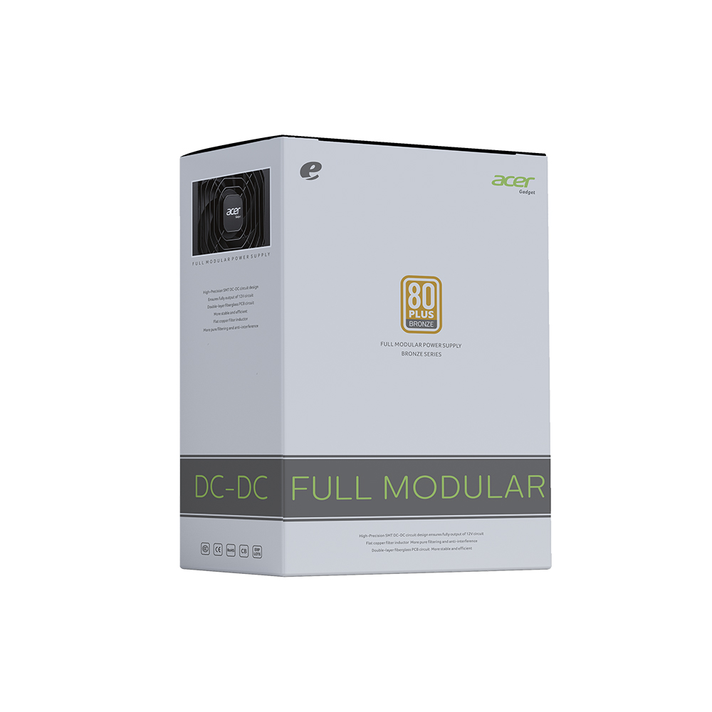 Fonte ATX 550W AC550 80 Plus Bronze Full Modular PFC Ativo - Acer