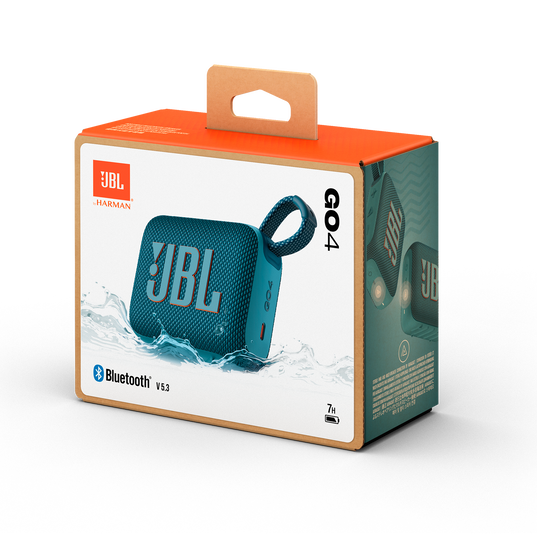 Caixa de Som JBL Go 4 Bluetooth Á Prova D'agua, IP67, 4.2W Azul- JBLGO4BLU