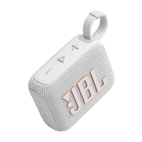 Caixa de Som JBL Go 4 Bluetooth Á Prova D'agua, IP67, 4.2W Branco- JBLGO4WHT