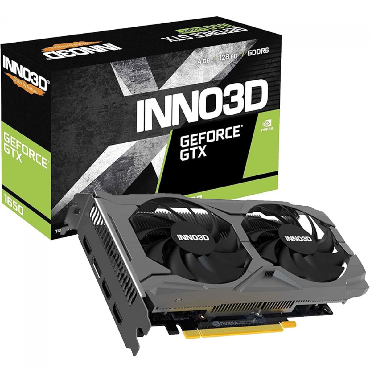 Placa de Vídeo GeForce GTX 1650 4GB GDDR6 128BIT INNO3D Twin X2 OC V2
