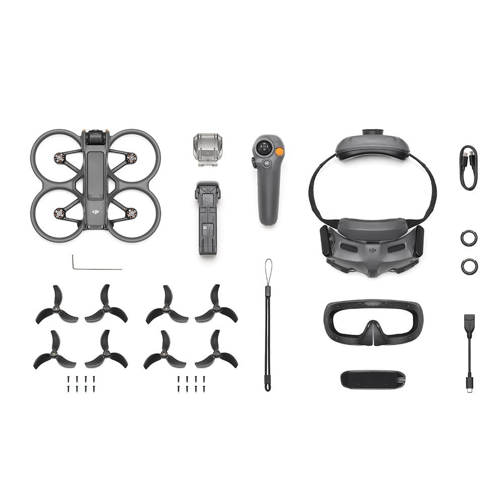 Drone DJI Avata 2 Fly More Combo, Até 13KM, 12MP 4K, 1 Bateria - DJI048