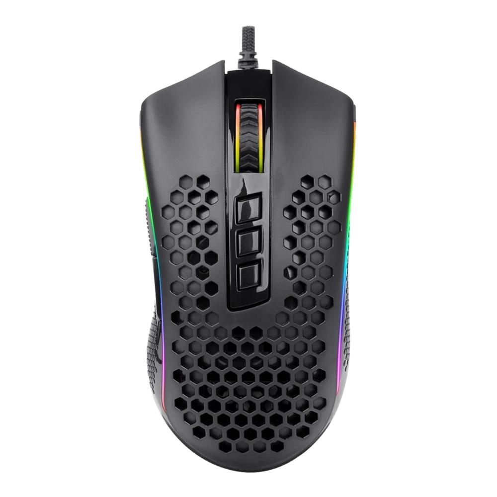 Mouse Gamer Redragon Storm, 12400dpi, 7 Botoes, RGB, Preto