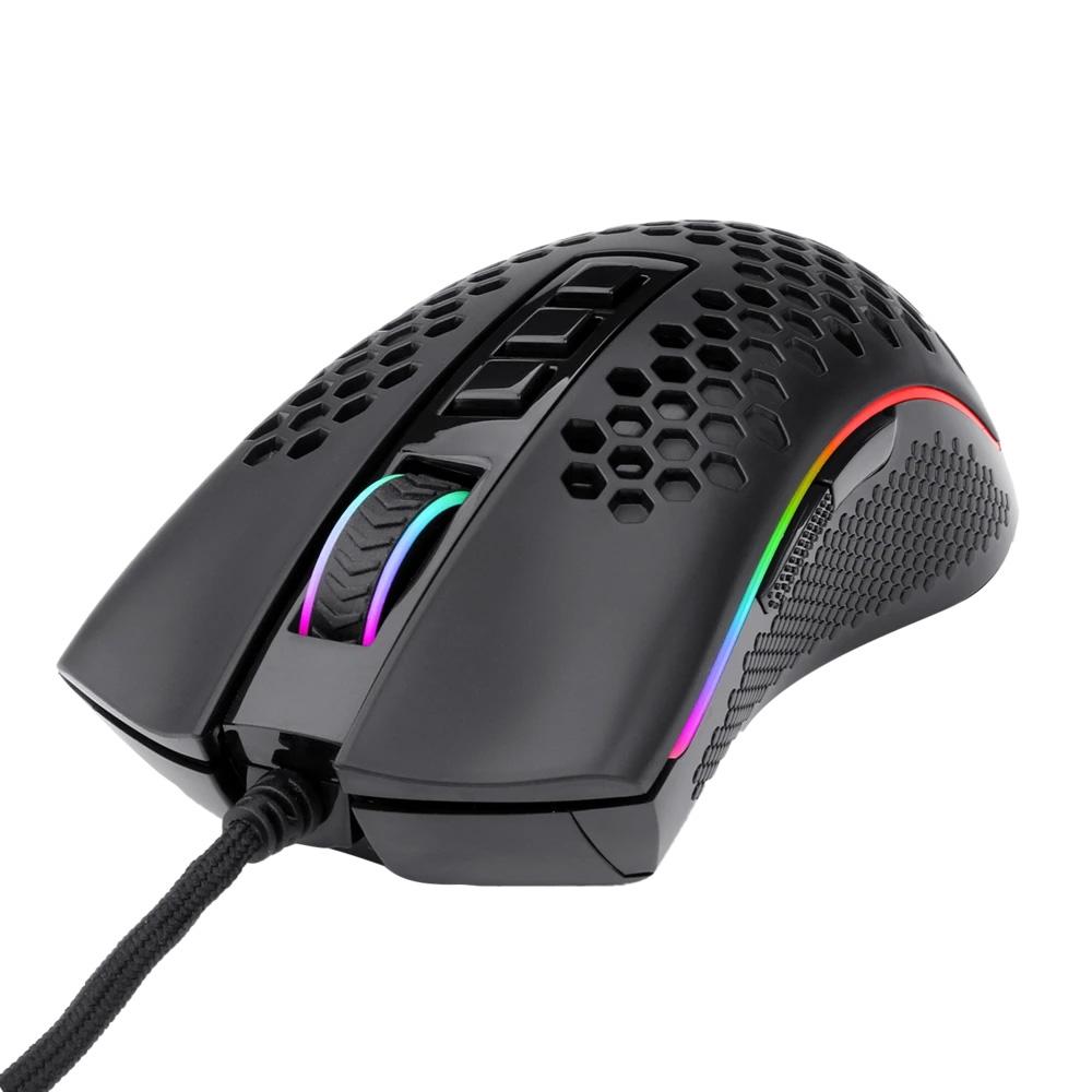 Mouse Gamer Redragon Storm, 12400dpi, 7 Botoes, RGB, Preto