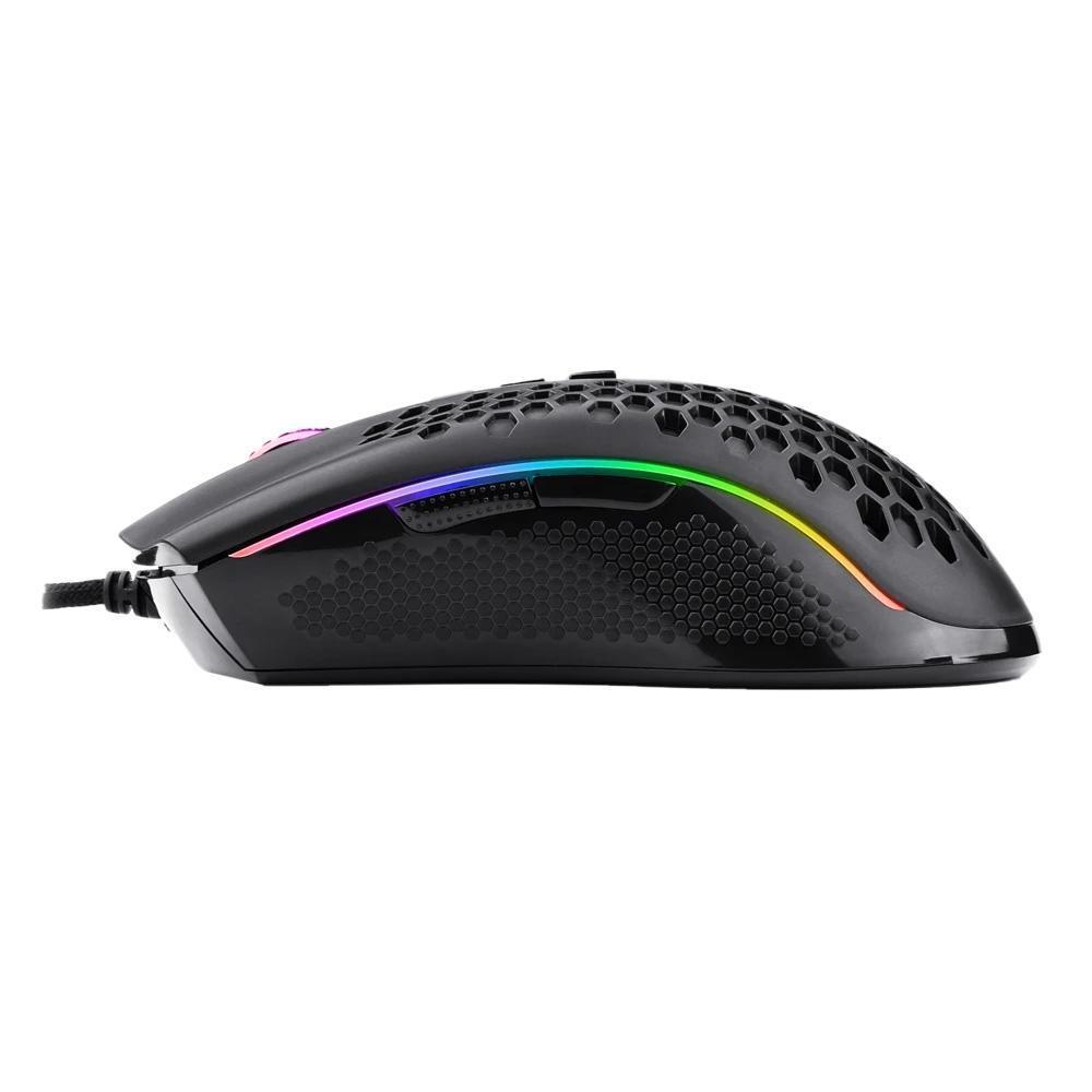 Mouse Gamer Redragon Storm Elite, 16000dpi, 8 Botoes, RGB, Preto