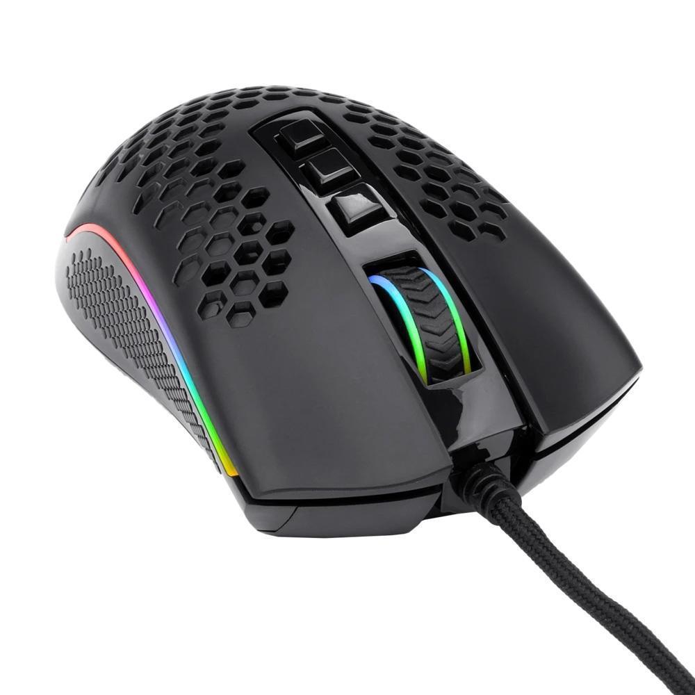 Mouse Gamer Redragon Storm Elite, 16000dpi, 8 Botoes, RGB, Preto